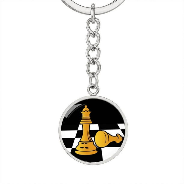 Made On Terra White Queen Chess Set Cute Bracelet Pendant Charm Made On Terra White Queen Chess Set Cute Bracelet Pendant Charm